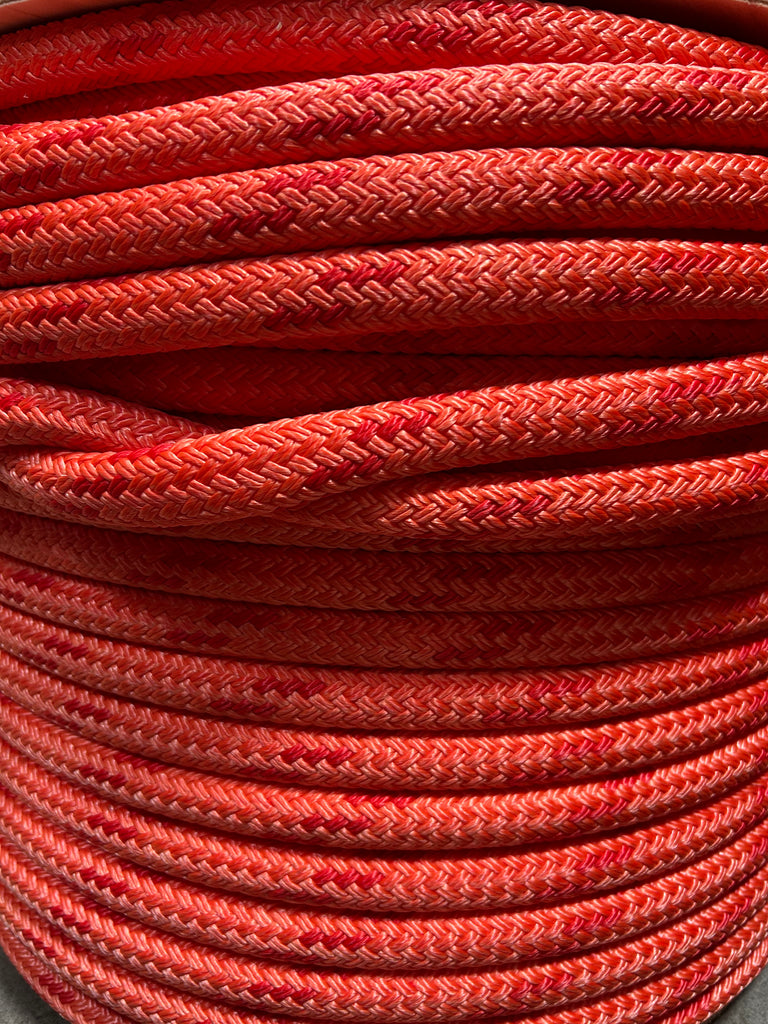 West Coast Climber Double Braid 5/8" Rigging Rope Orange